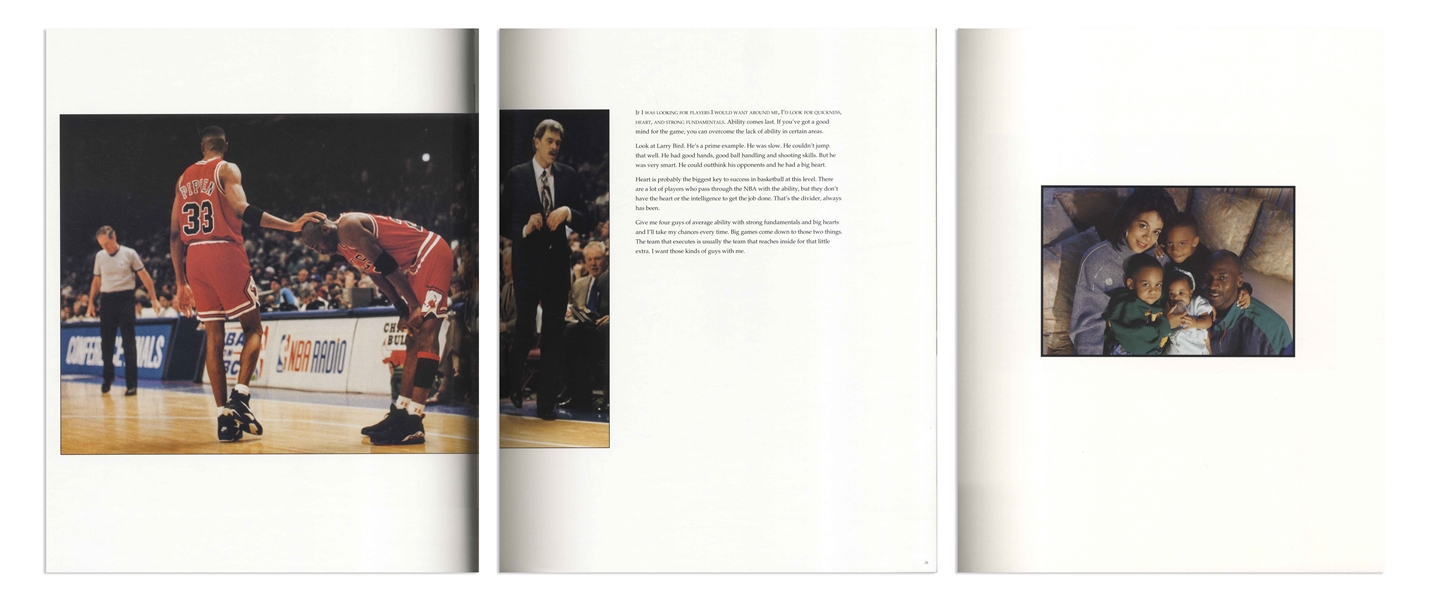 Michael Jordan Signed Limited Edition of ''rare AIR / Michael on Michael'' -- Full of Photographs of Michael's Life and on the Court